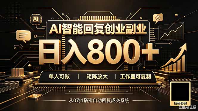 全自动AI挂机创业|个人副业→工作室全链路扶持-副业网