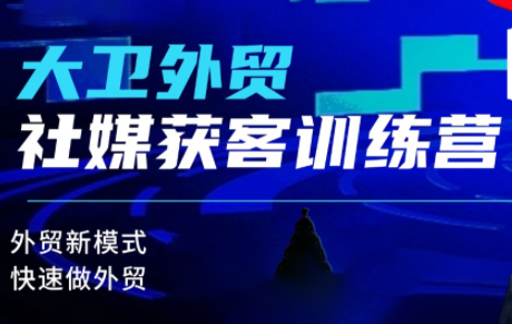 大卫老师·外贸社媒获客独家训练营(更新8月)-副业网