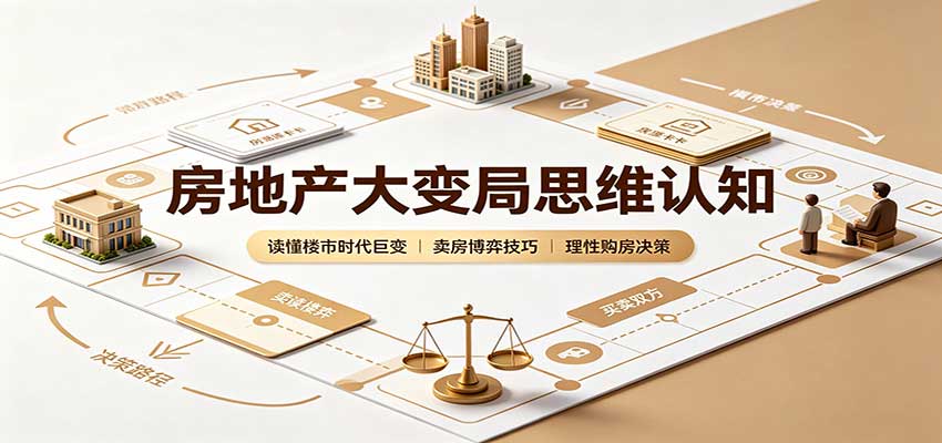 房地产大变局思维认知：读懂楼市时代巨变，卖房博弈技巧，理性购房决策-副业网