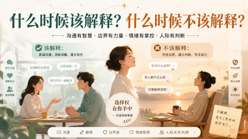 付费文章:什么时候该解释?什么时候不该解释?-副业网