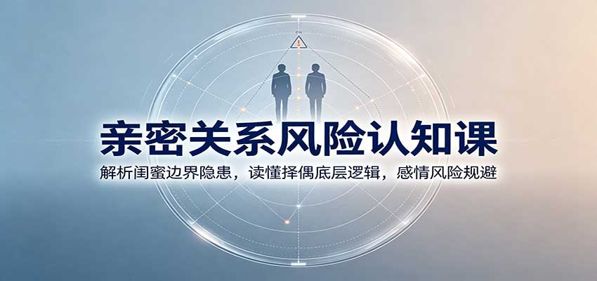 亲密关系风险认知课:解析闺蜜边界隐患,读懂择偶底层逻辑,感情风险规避-副业网