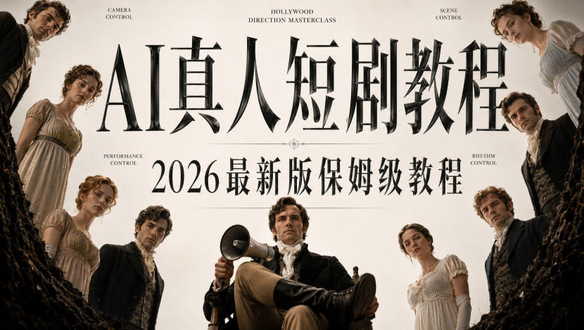 AI真人短剧制作全流程,AI视频大佬专为零基础研制的AI短剧教程,保姆级教程,新手一学就会!-副业网