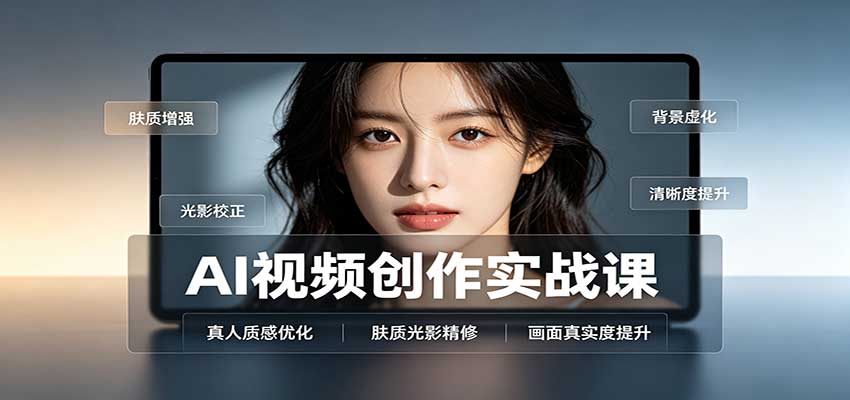 AI视频创作实战课:人物面部情绪调试,真人质感优化,提示词模板与变现方向-副业网
