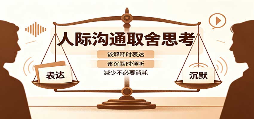 人际沟通取舍思考:分清解释与沉默边界,拿捏职场生活沟通分寸减少情绪内耗-副业网