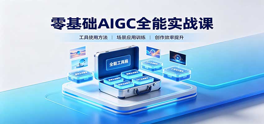 零基础AIGC全能实战课:覆盖绘画、影音、PPT、小说多场景AI创作-副业网