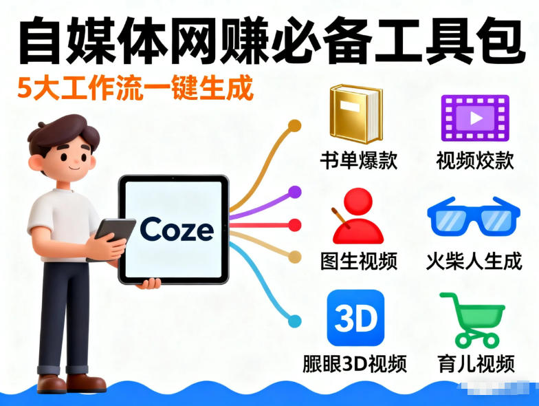 Coze工作流合集,内容一共100份左右,内容丰富,可以提供工作效率-副业网