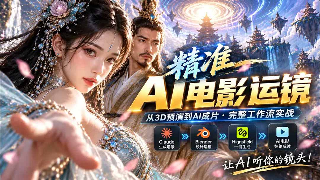 图片[2]-AI视频终于能精准运镜了！Claude + Blender + Higgsfield 免费插件实测-副业网