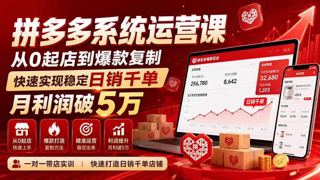 拼多多系统运营课-无水印(更新9月-副业网