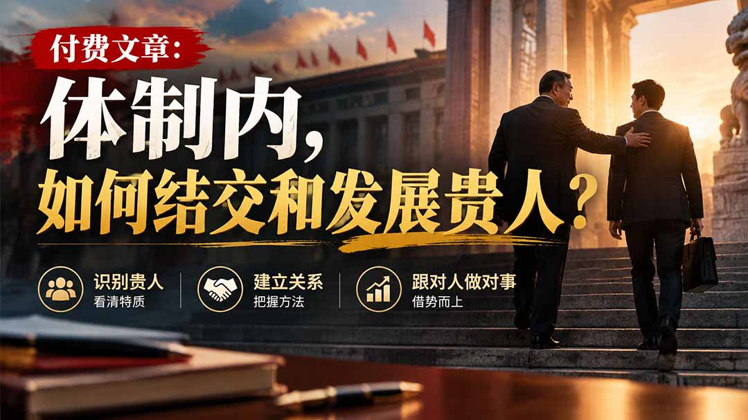 图片[2]-【无水印】付费文章：体制内，如何结交和发展贵人?-副业网