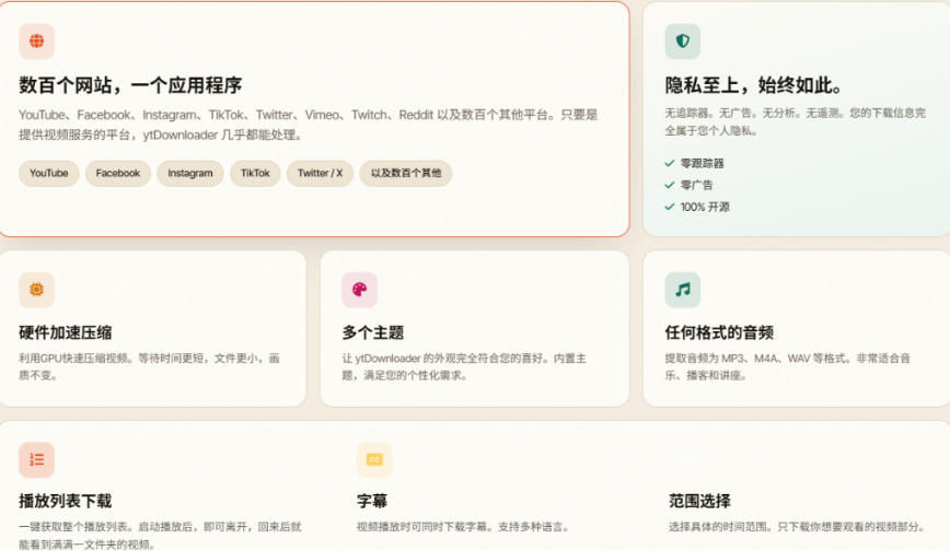 图片[4]-YouTube、B站超100+平台视频免费下载，超级好用，多平台免费开源热门视频下载器ytDownloader-副业网
