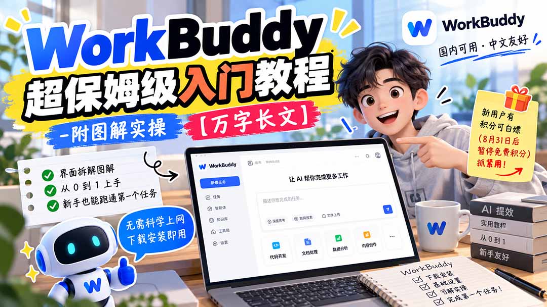 WorkBuddy 超保姆级入门教程-附图解实操 【万字长文】-副业网