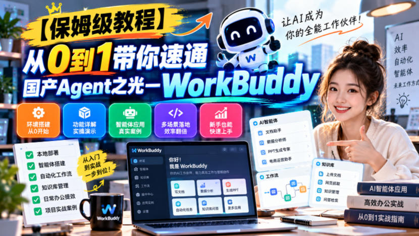 【保姆级教程】从0到1带你速通国产Agent之光—WorkBuddy【文档】-副业网