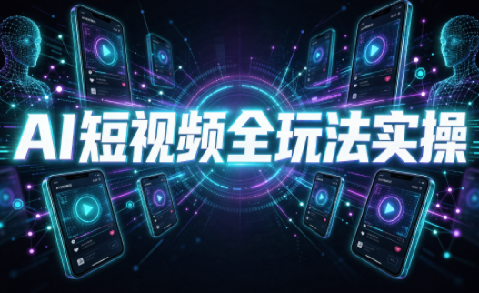AI短视频全玩法实操(剪辑+带货+数字人+漫剧+短剧)-副业网