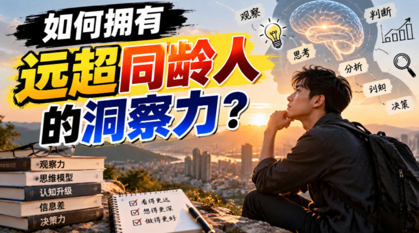 付费文章：如何拥有远超同龄人的洞察力？-副业网