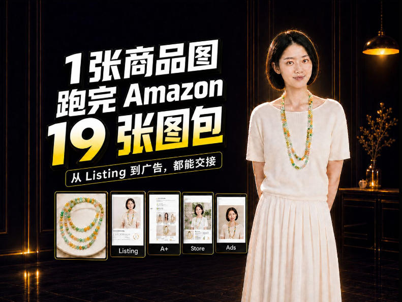 一张商品图,怎么做成Amazon 19张完整图包?我把整个流程跑了一遍-副业网