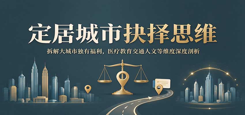 定居城市抉择思维:拆解大城市独有福利,医疗教育交通人文等维度深度剖析-副业网