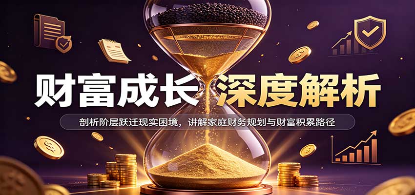财富成长深度解析:剖析阶层跃迁现实困境,讲解家庭财务规划与财富积累路径-副业网