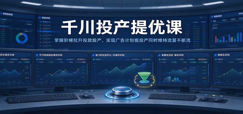千川投产提优课:掌握阶梯拉升投放投产,实现广告计划提投产同时维持流量不断流-副业网