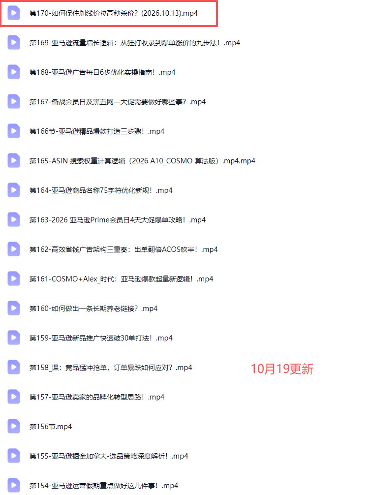 图片[3]-skyla亚马逊跨境实战课-更新1019：全品类选品逻辑｜SP/SB/SD广告精细化｜新品打爆旺季爆单全套运营教程-副业网