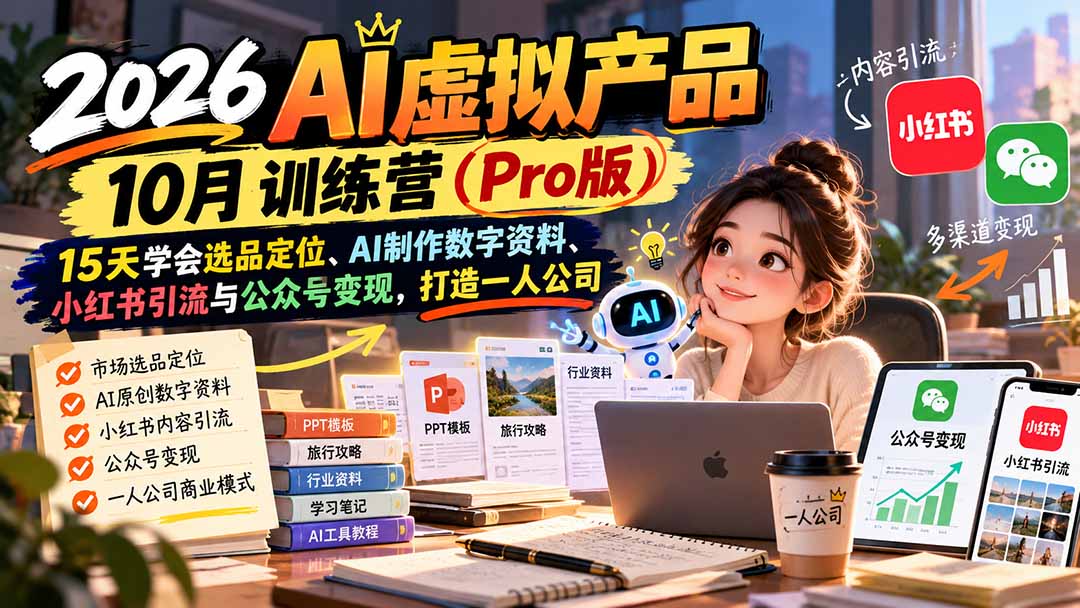 图片[2]-2026AI虚拟产品10月训练营(Pro版-副业网