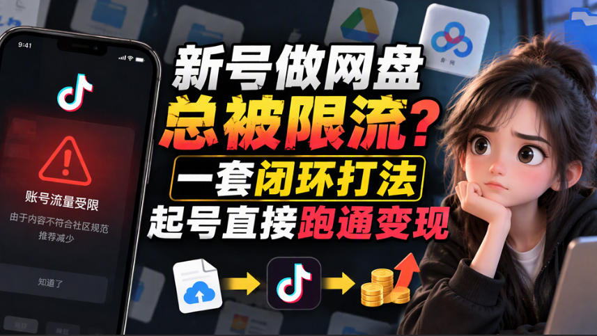 小白新号过限流:别发链先养号,12步SOP直接抄-副业网