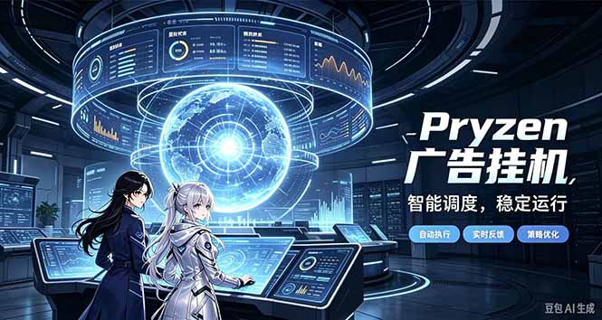Pryzen广告全自动挂机给自己一个交代，门槛低，零基础小白也可以快速上手-副业网