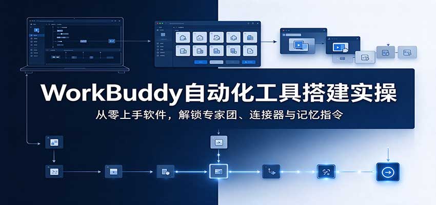 WorkBuddy自动化工具搭建实操:从零上手软件,解锁专家团、连接器与记忆指令-副业网