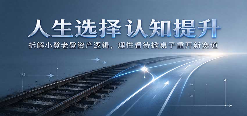 人生选择认知提升:拆解小登老登资产逻辑,理性看待掀桌子重开新赛道-副业网