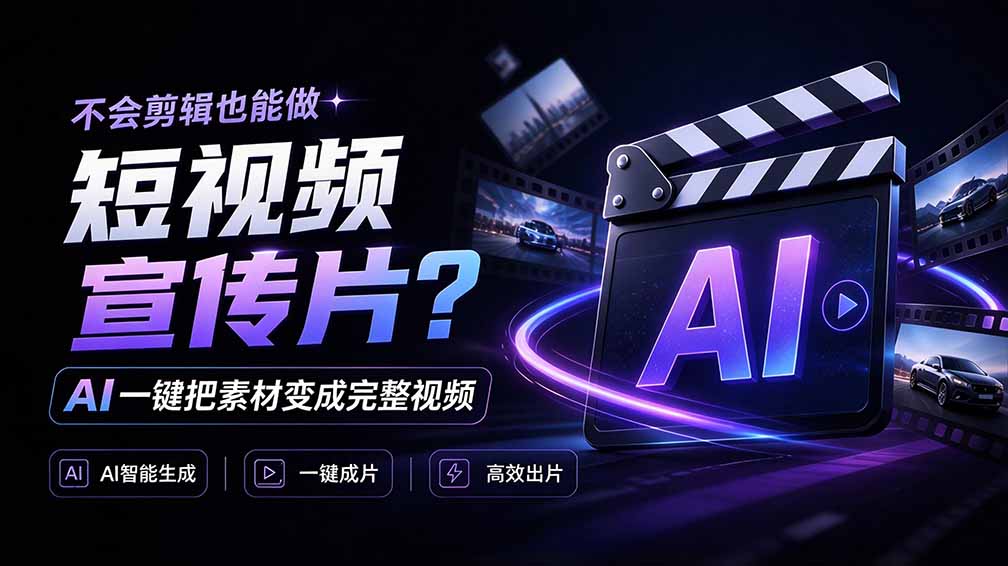 图片[2]-我跪下来了！不会剪辑也能做短视频宣传片？ AI 一键把素材变成完整视频，真是神奇，OpenFilm 超省事-副业网
